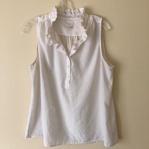 White Loft blouse with collar